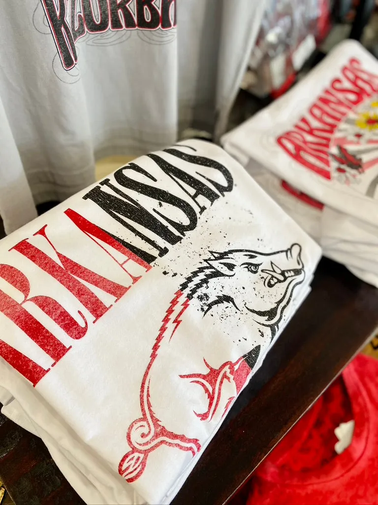 Whoo Exclusive | Arkansas Razorback Seeing Double Graphic Tee